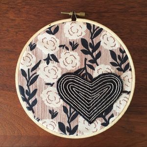 🚫SOLD🚫 5” Love Theme Embroidery Hoop